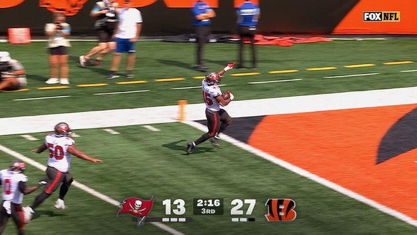 Josiah Trotter intercepts Joe Burrow and returns it for TD, trimming Bucs' deficit vs. Bengals | NFL Highlights
