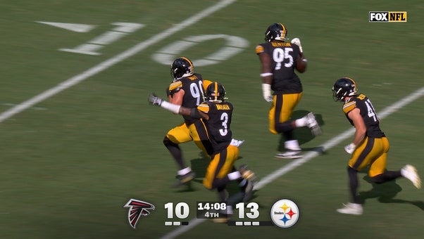 T.J. Watt takes 35-yard pick six to the house, extending Steelers lead over Falcons | NFL Highlights