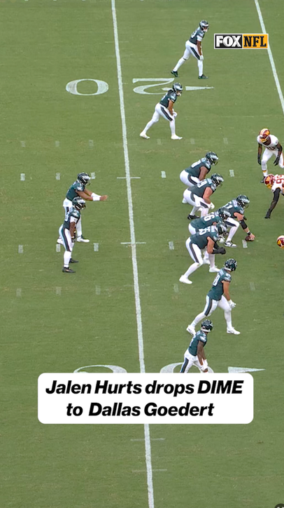 JALEN HURTS WITH A DIME TO DALLAS GOEDERT 🎯🔥 