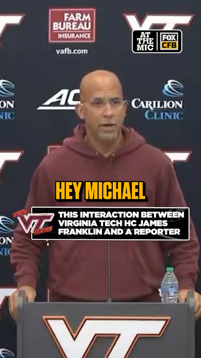 James Franklin just really wanted to say hi 😂
