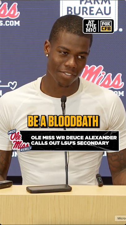 Ole Miss' Deuce Alexander with some strong words towards LSU ahead of their matchup this Saturday 👀