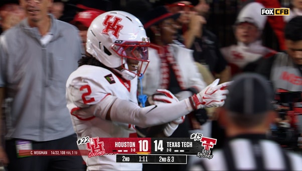 Conner Weigman finds Koby Young for 46-yard TD, giving Houston lead over Texas Tech