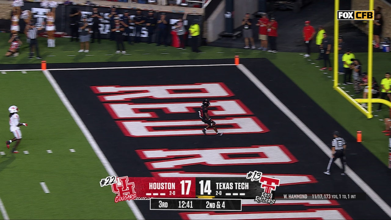 J'Koby Williams runs for 29-yard TD, giving Texas Tech lead over Houston