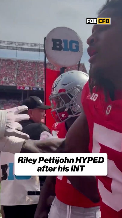 Ohio State's bench was PUMPED for that pick