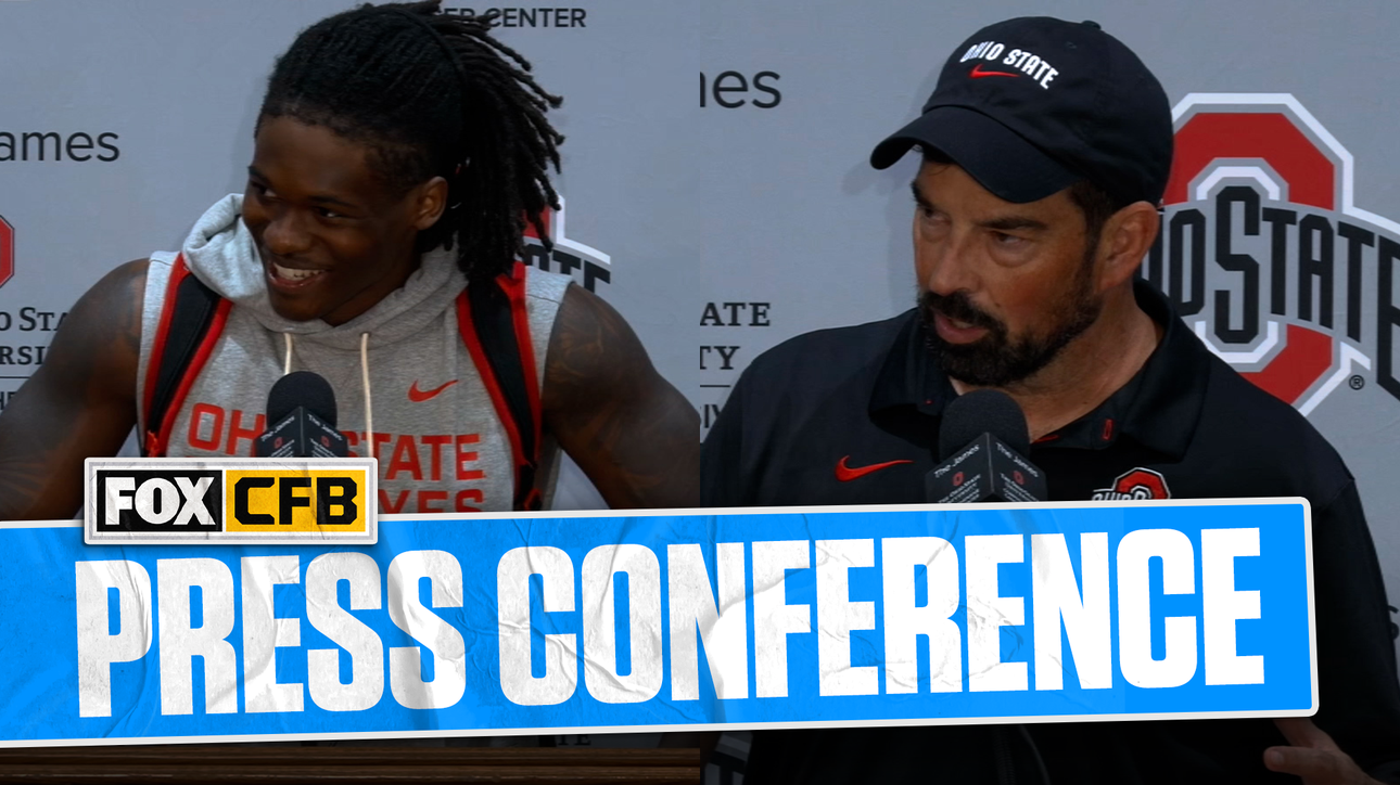 Ohio State's Jeremiah Smith, HC Ryan on bounce-back win in Week 3, Smith breaking receiving record