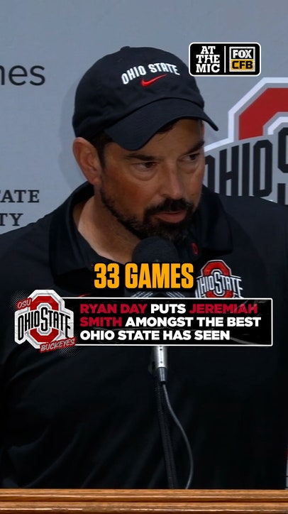Head Coach Ryan Day has high praise for Jeremiah Smith
