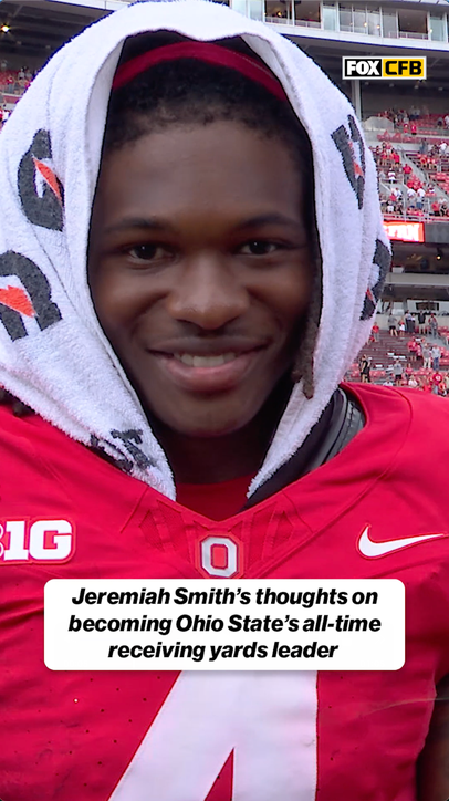 Jeremiah Smith on becoming Ohio State's all-time receiving yards leader