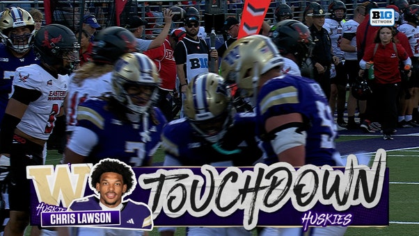 Demond Williams Jr. finds Chris Lawson for 15-yard TD, giving Washington lead over Eastern Washington