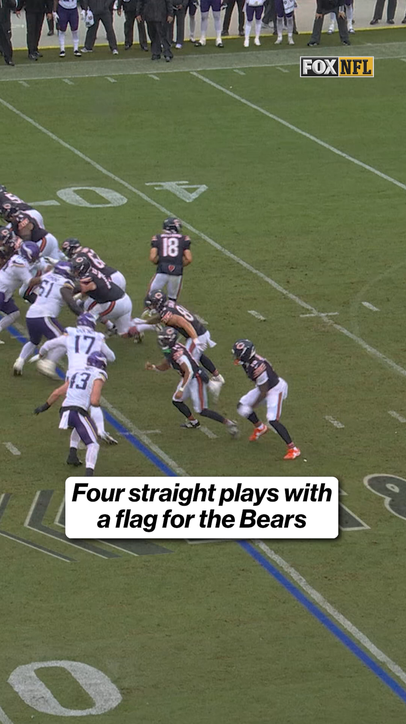 Four straight plays with a flag for the Bears!