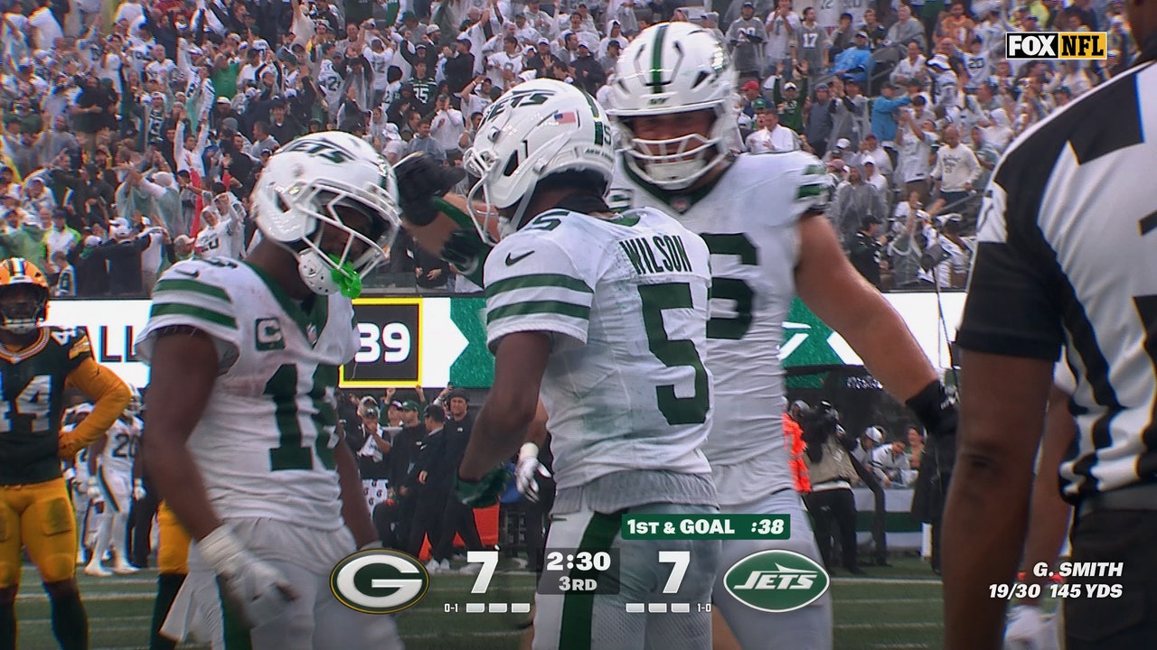 Geno Smith finds Garrett Wilson for 5-yard TD, giving Jets lead over Packers | NFL Highlights