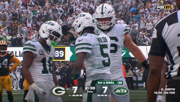 Geno Smith finds Garrett Wilson for 5-yard TD, giving Jets lead over Packers | NFL Highlights