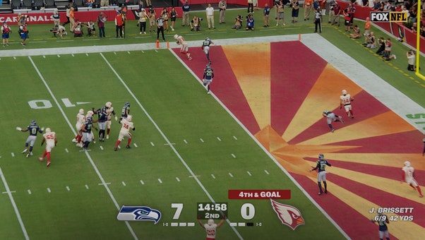 Jacoby Brissett connects with Trey McBride for TD, bringing Cardinals even with Seahawks | NFL Highlights