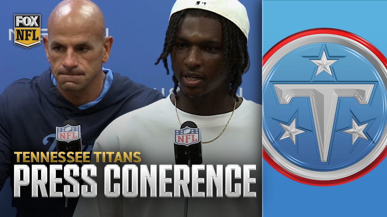 Robert Saleh, Cam Ward speak after Titans fall late to Eagles | Postgame Press Conference