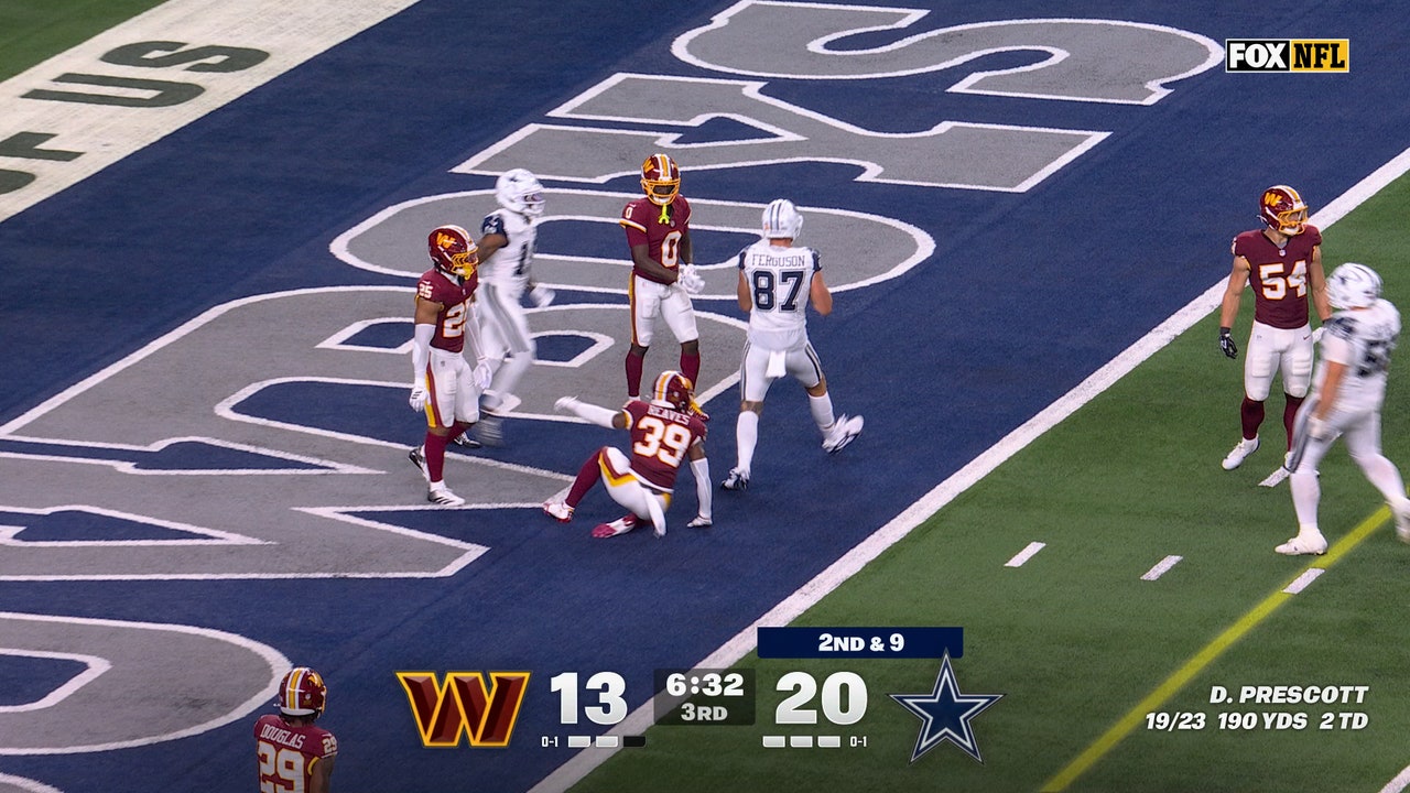 Dak Prescott connects with Jake Ferguson for 12-yard TD, extending Cowboys' lead over Commanders | NFL Highlights