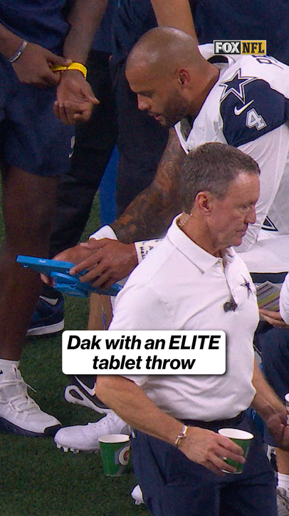 Dak with an ELITE tablet throw!