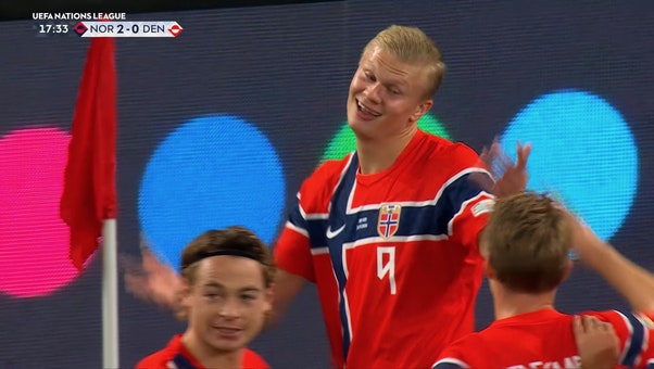 Oscar Bobb and Erling Haaland Score to Give Norway Lead Over Denmark