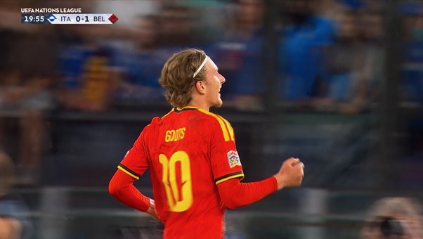 Mika Godts scores goal, giving Belgium lead over Italy