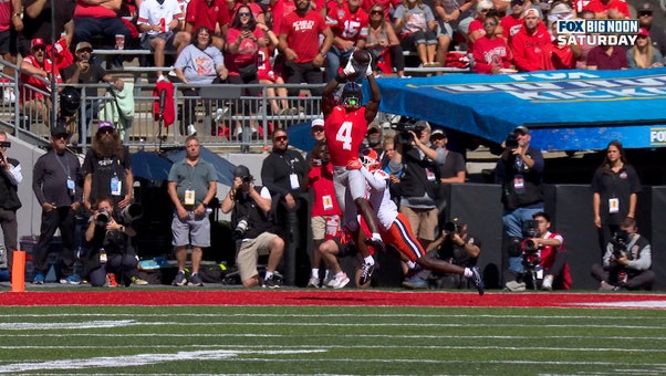 Jeremiah Smith Hauls in Tough TD to Give Ohio State 7-0 Lead Over Illinois