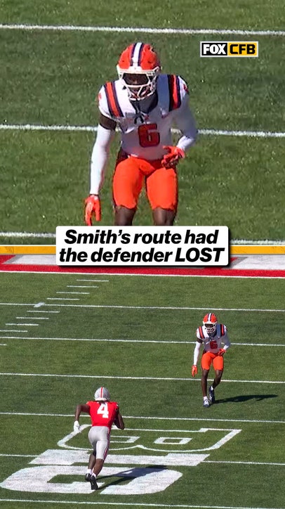 Jeremiah Smith running a route is so much fun to watch