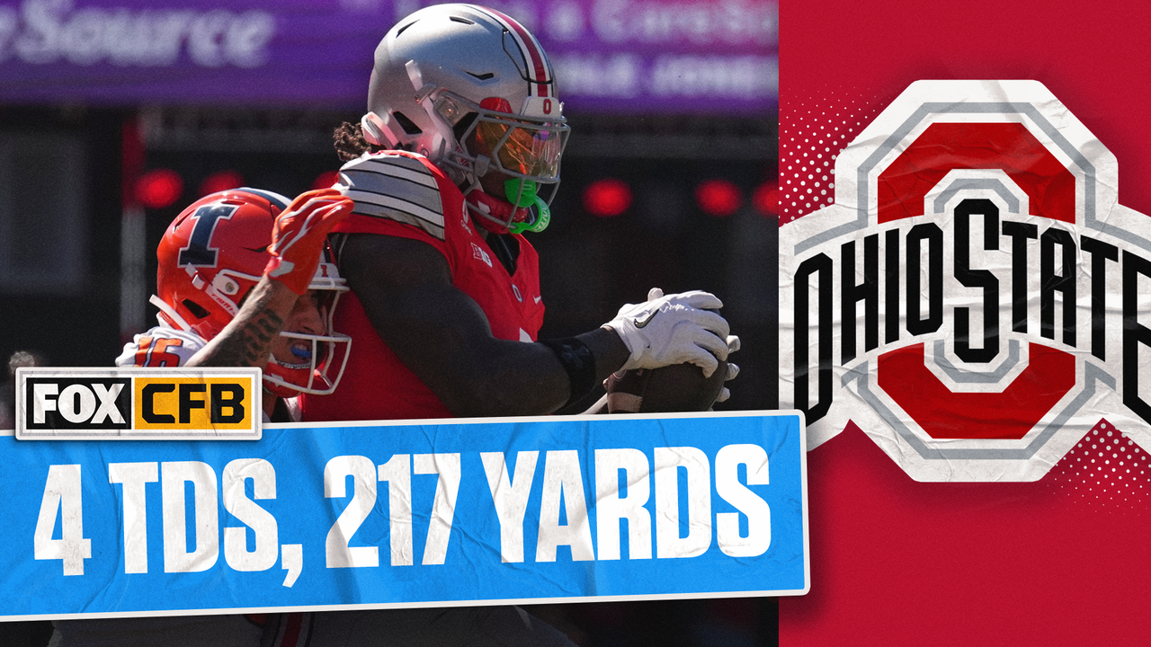 EVERY CATCH from Jeremiah Smith's Historic 4 TD Performance vs Illinois