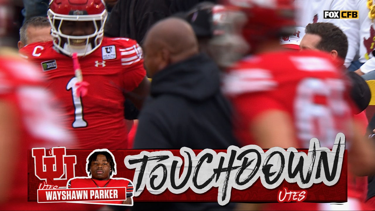 Utah's Wayshawn Parker runs for a 54 yard TD on the first play of the game, taking lead vs Iowa State