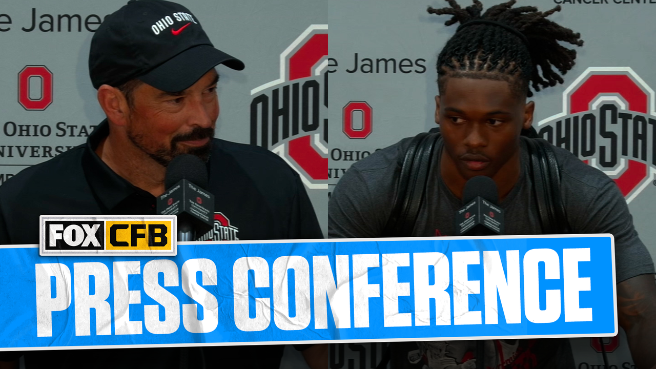 Ohio State’s Ryan Day, Jeremiah Smith & Julian Sayin break down win over Illinois & more