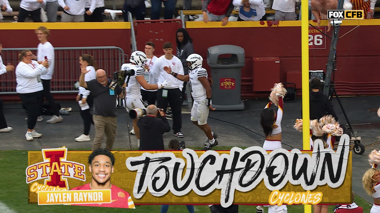 Iowa State's Jaylen Raynor rushes for an 8-yard TD to draw closer vs Utah