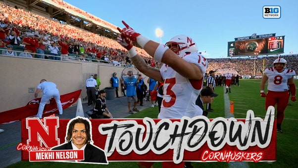 Mekhi Nelson runs for 4-yard TD, extending Nebraska's lead over Michigan State 