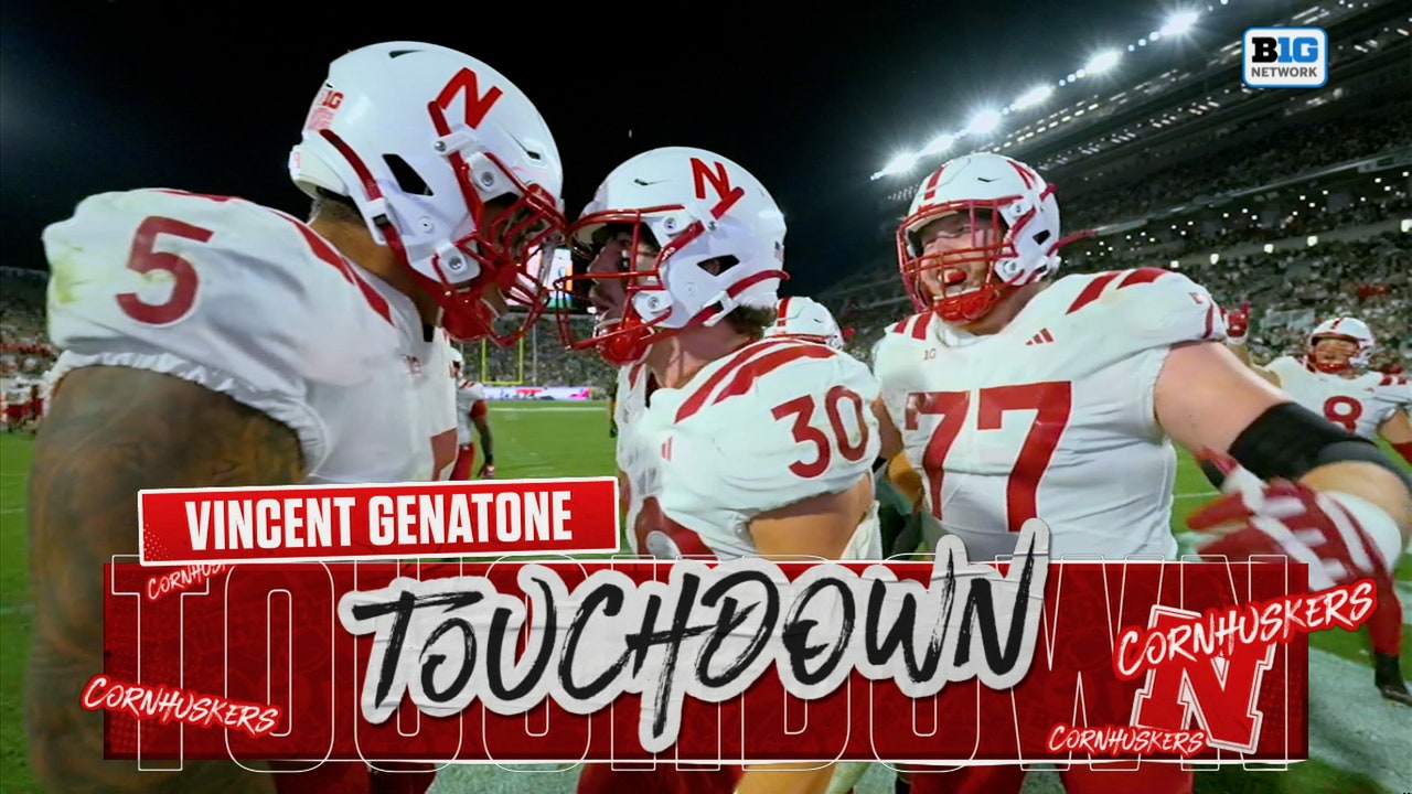 Vincent Genatone runs for One-yard TD further extending Nebraska's lead over Michigan State