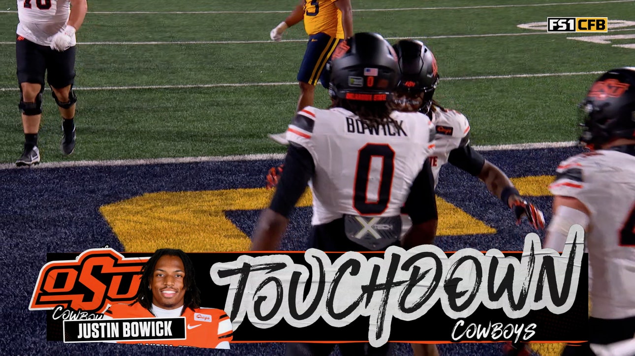 Drew Mestemaker finds Justin Bowick for 21-yard TD, shrinking Oklahoma State's deficit against West Virginia