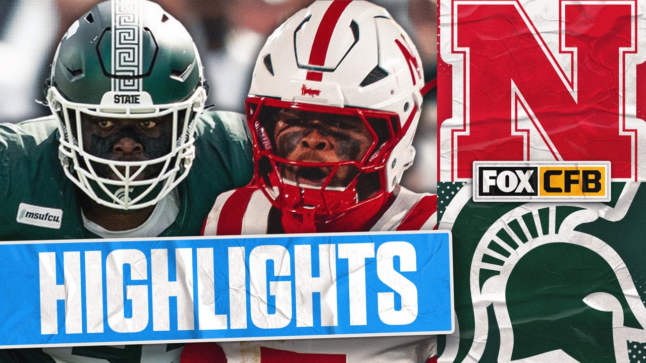 Nebraska Cornhuskers vs Michigan State Spartans Highlights🏈FOX College Football