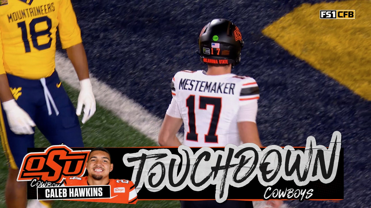 Caleb Hawkins runs for 22-yard TD, giving Oklahoma State lead over West Virginia