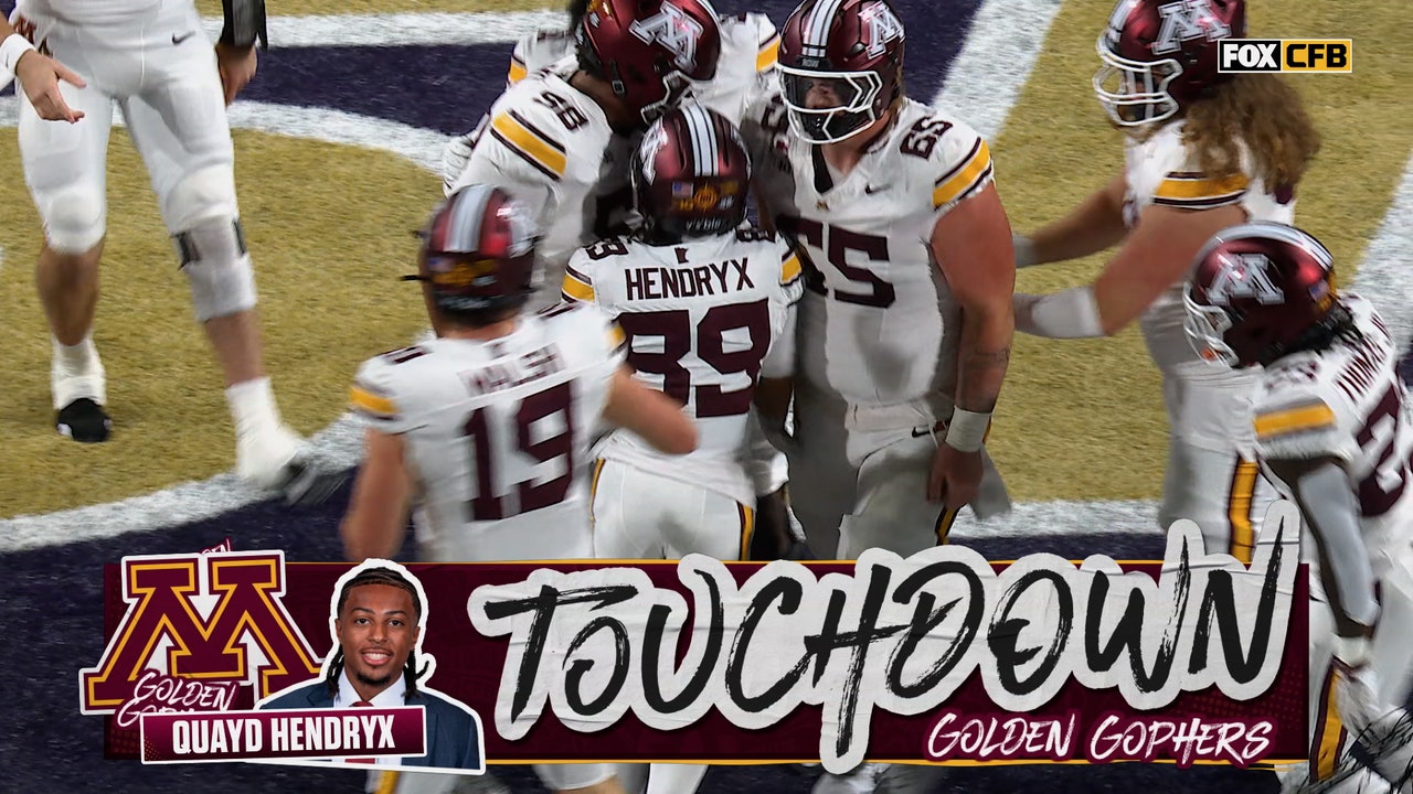 Drake Lindsey finds Quayd Hendrix for 15-yard TD, giving Minnesota lead over Washington