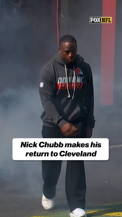 Nick Chubb is back in Cleveland after signing a one-day contract to retire a Brown