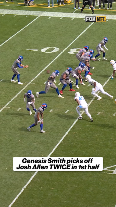 A tough couple of throws for Josh Allen in the first half