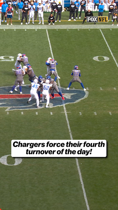 Chargers force their fourth turnover of the day!