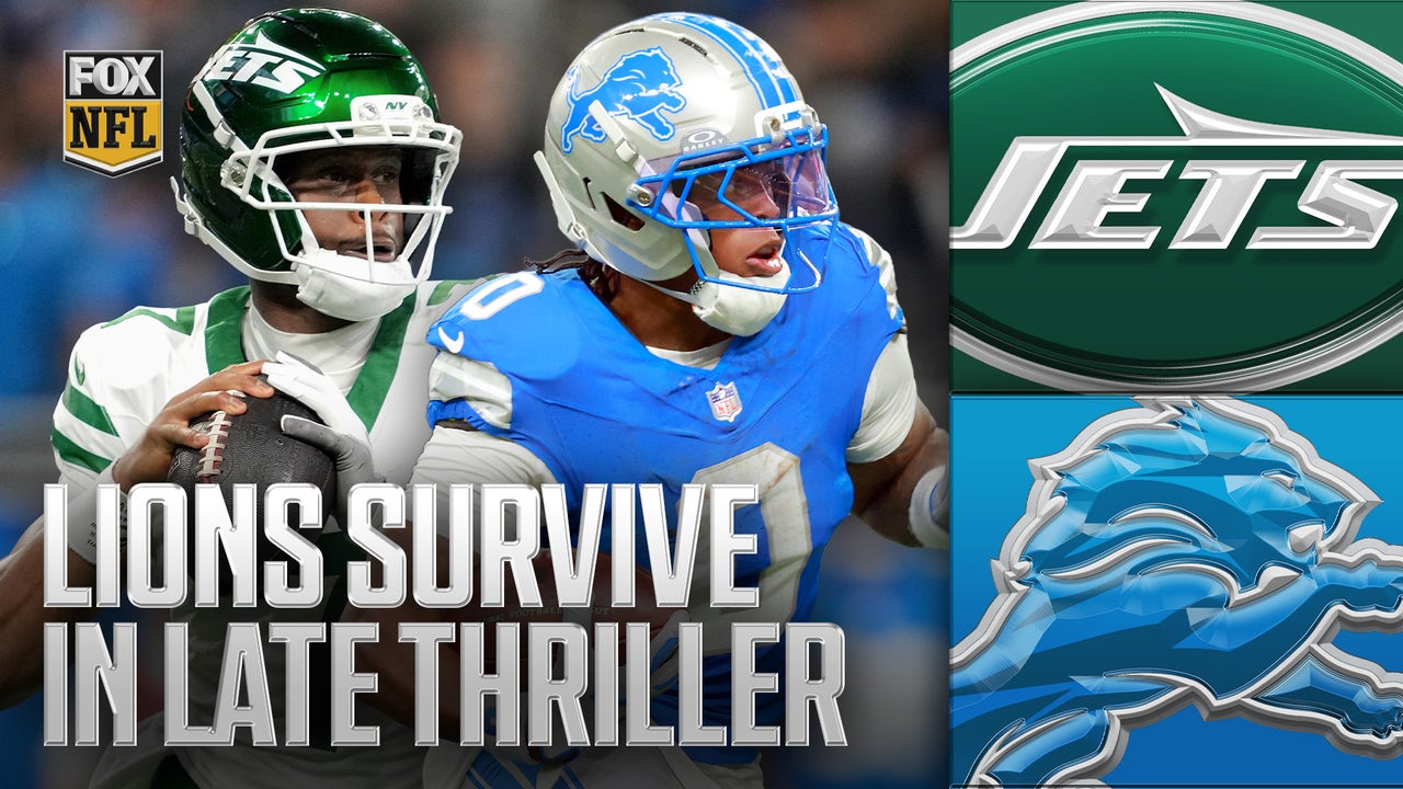 Jahmyr Gibbs shines as Lions hold on to win CLUTCH back-and-forth affair against Jets 