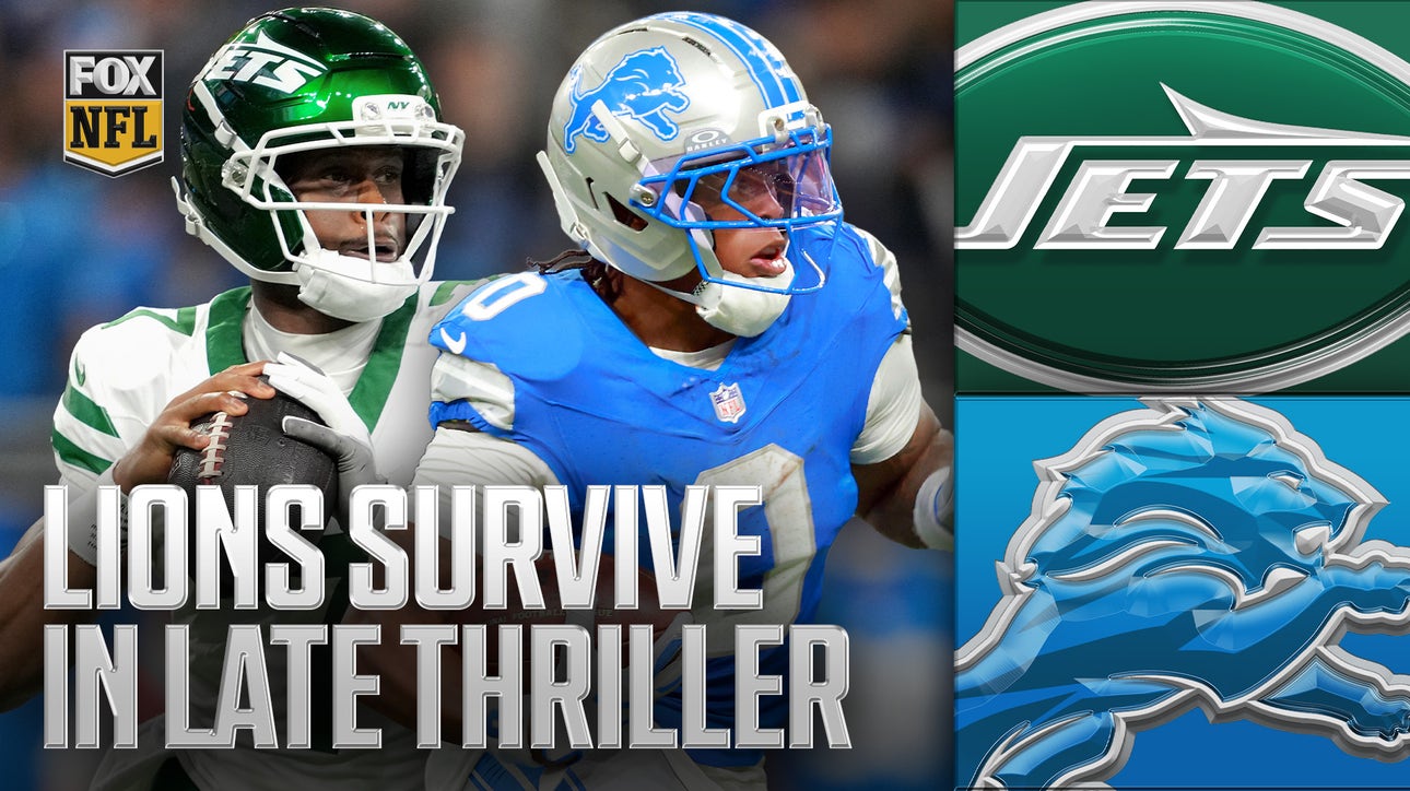 Jahmyr Gibbs shines as Lions hold on to win CLUTCH back-and-forth affair against Jets 
