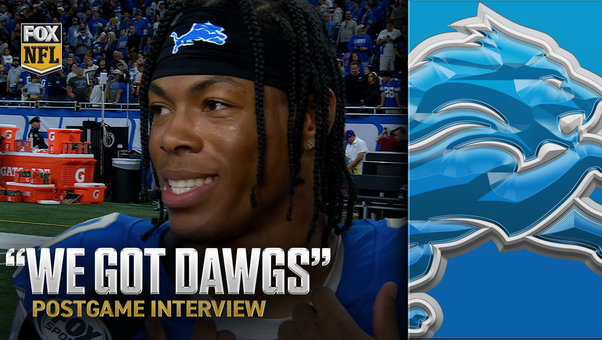 Jahmyr Gibbs After Lions’ Gritty Win Over Jets: ‘We Got Dawgs Everywhere’ | NFL on FOX