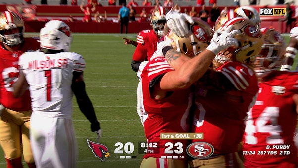 Brock Purdy finds George Kittle for 10-yard TD, extending 49ers' lead over Cardinals | NFL Highlights