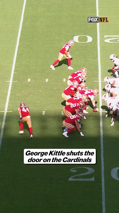 George Kittle shuts the door on the cardinals!