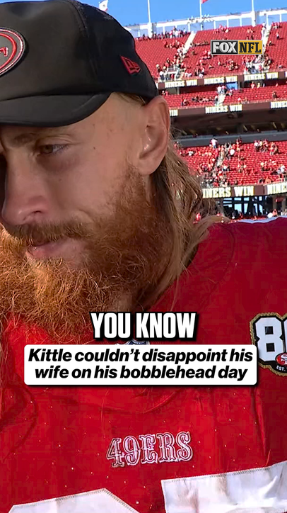 Kittle couldn't disappoint his wifey 