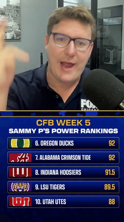 Sammy SLIDES Indiana in CFB Week 5 Power Rankings  👀