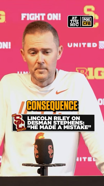 Lincoln Riley discusses holding Desman Stephens accountable after the hit on Dante Moore