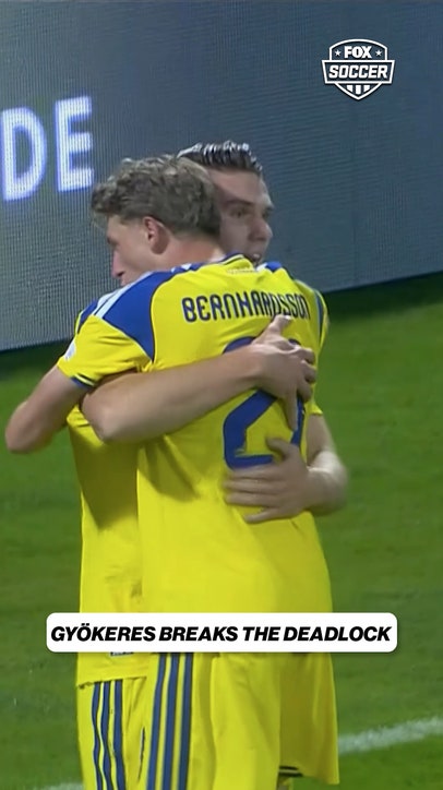Viktor Gyökeres puts Sweden in front with a clinical finish 🎯