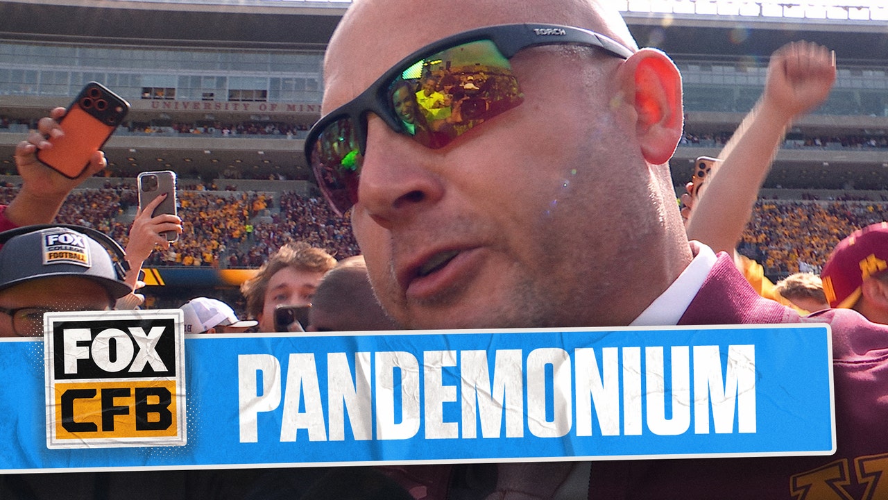 'It's Pandemonium In Minneapolis!' P.J. Fleck celebrates Minnesota's win over Michigan