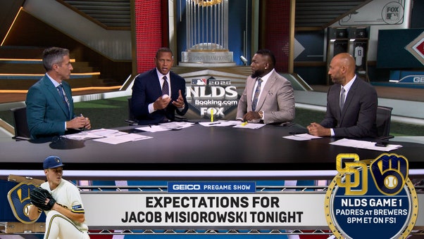 Alex Rodriguez, Big Papi & Derek Jeter on Brewers' Jacob Misiorowski in Game 1 vs Padres