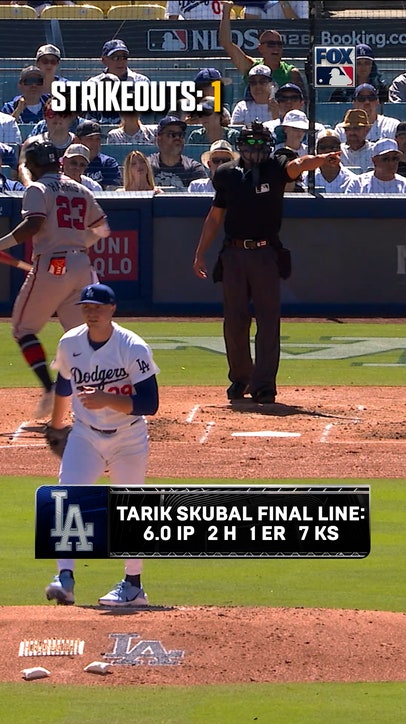 Tarik Skubal had a GREAT showing in his first playoff game as a Dodger