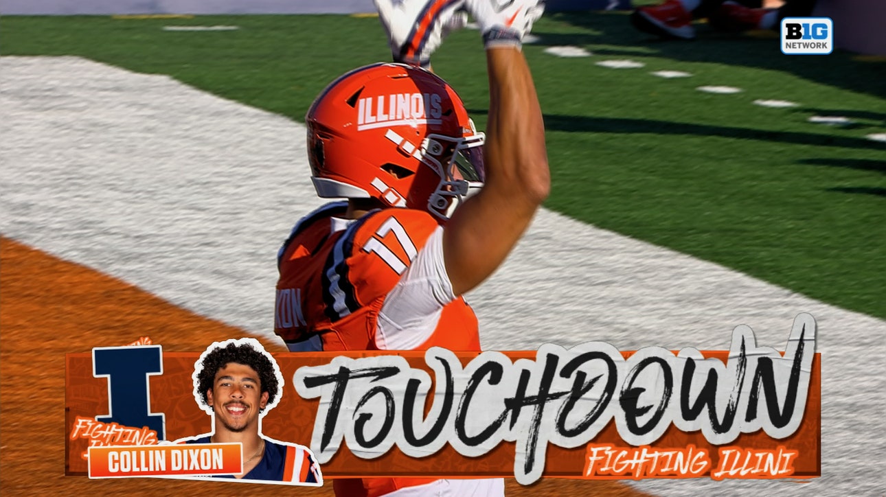 Katin Houser connects with Collin Dixon for seven-yard TD, shrinking Illinois' deficit against Purdue