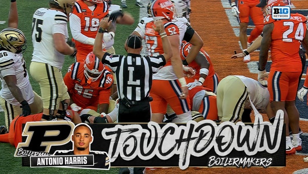 Antonio Harris runs for one-yard TD, extending Purdue's lead over Illinois